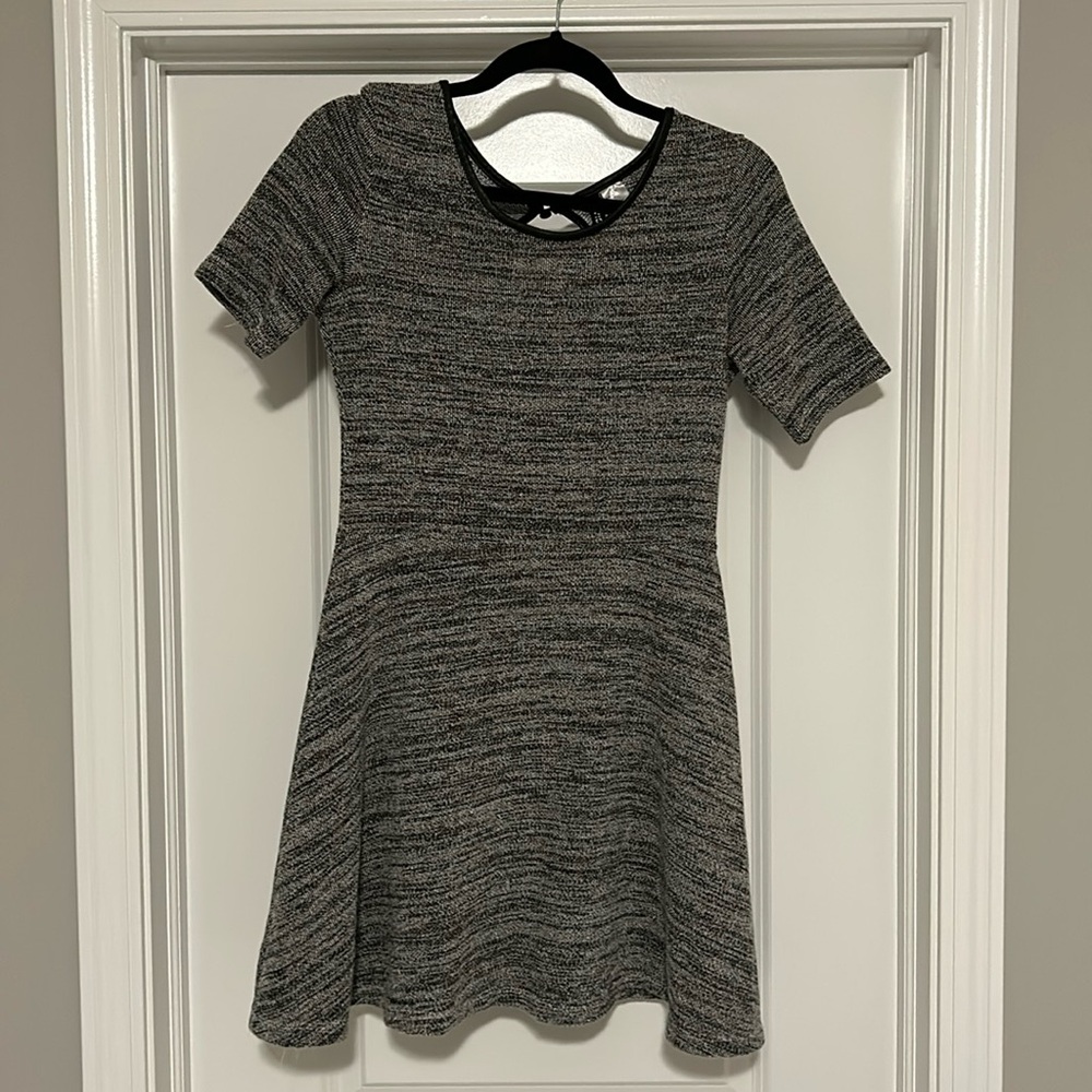 Gray Textured Dress